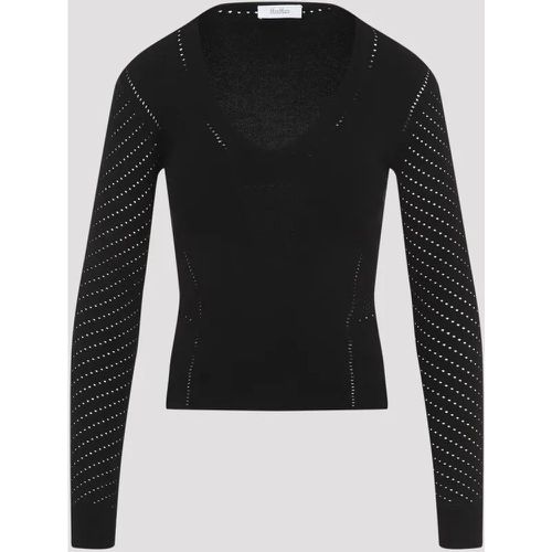 Nadar V-Neck Black Viscose Sweater - Größe M - Max Mara - Modalova