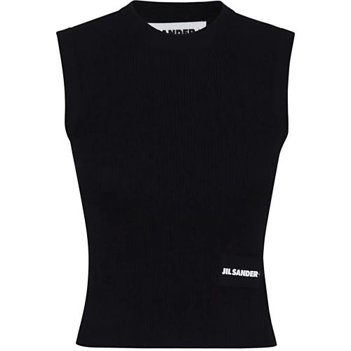 Ribbed Cotton Sleeveless Top - Größe 32 - Jil Sander - Modalova