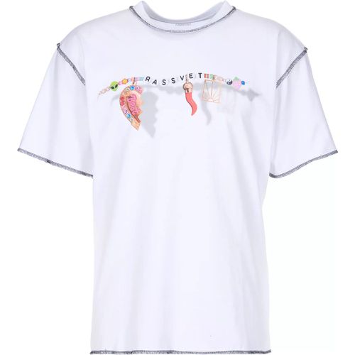 T-Shirt mit Logo-Print - Größe L - weiß - Rassvet - Modalova