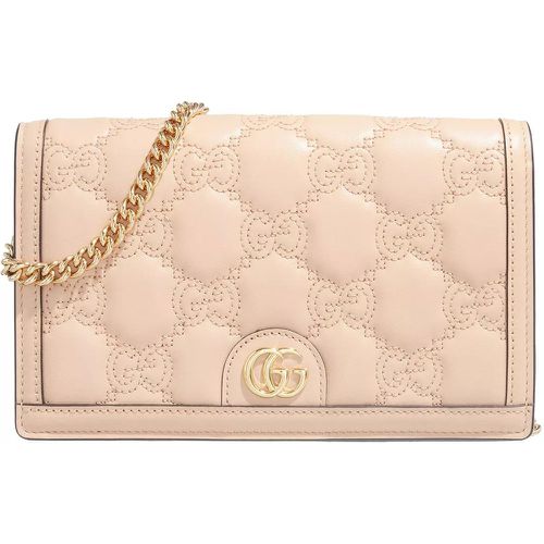Portemonnaie - Leather Wallet on Chain - Gr. unisize - in Gold - für Damen - Gucci - Modalova