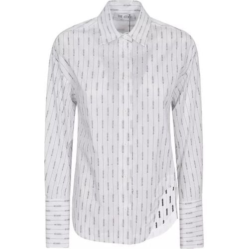 White/Black Cotton Poplin Shirt - Größe 40 - white - The Attico - Modalova