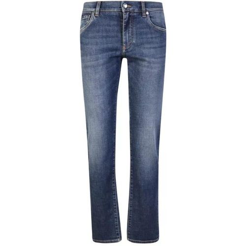 Straight-Leg Washed Denim Jeans - Größe 44 - Dolce&Gabbana - Modalova
