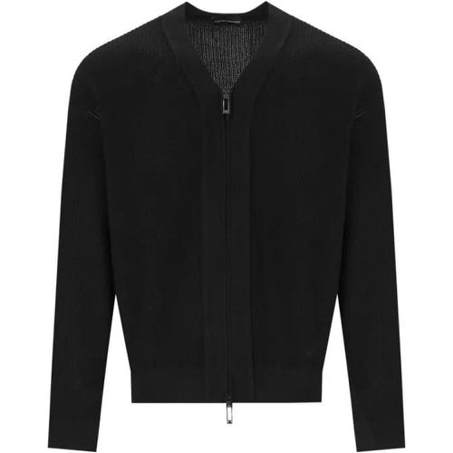 Black Zipped Cardigan - Größe L - black - Emporio Armani - Modalova