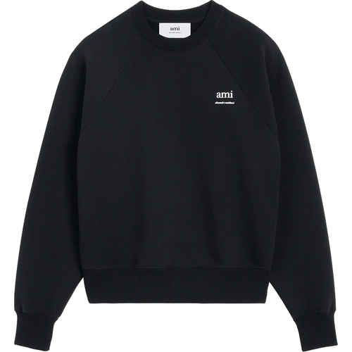 Sweatshirt mit Logo-Schriftzug - Größe L - schwarz - AMI Paris - Modalova