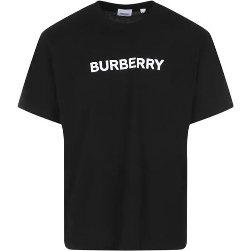 Black Cotton Harriston T-Shirt - Größe XL - schwarz - Burberry - Modalova