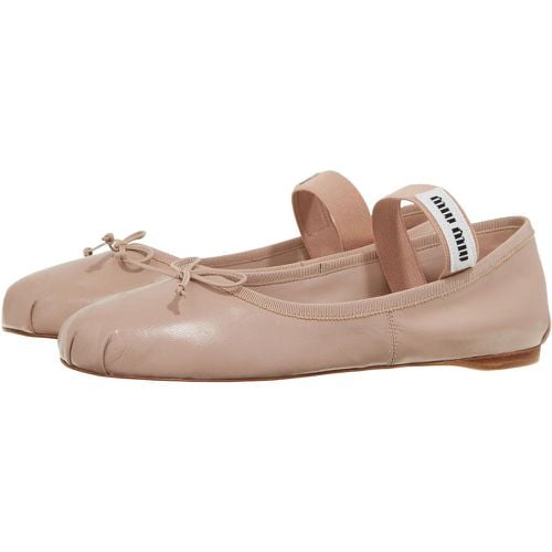 Loafers & Ballerinas - Leather Ballerinas - Gr. 36 (EU) - in - für Damen - Miu Miu - Modalova