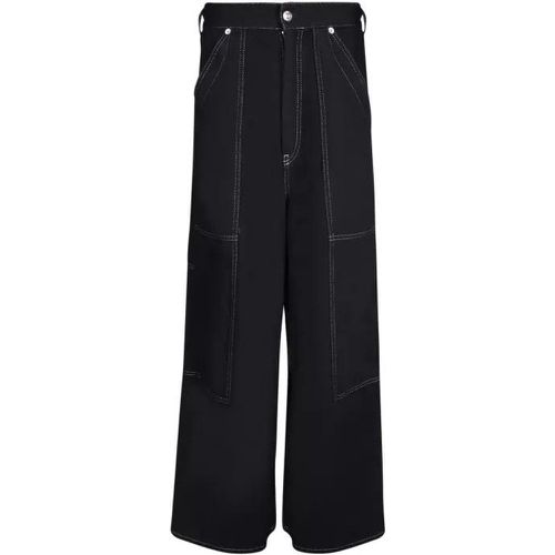 Black Cotton Jeans - Größe 42 - black - MM6 Maison Margiela - Modalova