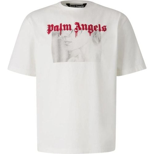 Portrait Motif T-shirt - Größe XXL - Palm Angels - Modalova