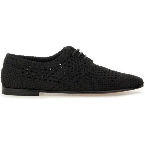 Woven Black Derby Shoe - Gr. 40 (EU) - in - Dolce&Gabbana - Modalova