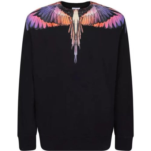 Icon Wings Black Sweatshirt - Größe L - black - Marcelo Burlon - Modalova
