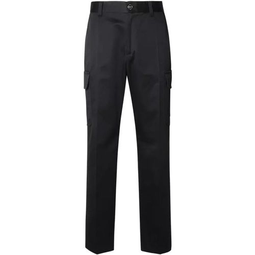 Cargo Pants In Black Cotton - Größe 48 - black - Versace - Modalova