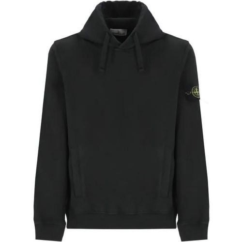 Hoodie With Logo - Größe XXL - schwarz - Stone Island - Modalova