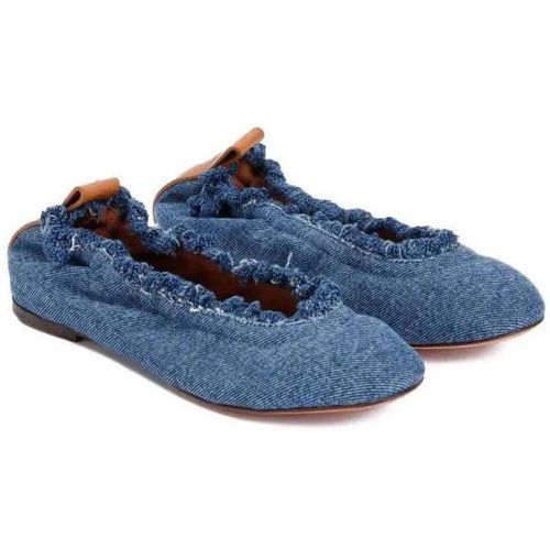 Loafers & Ballerinas - Denim Blue Cotton Ballerinas - Gr. 36 (EU) - in - für Damen - Lanvin - Modalova