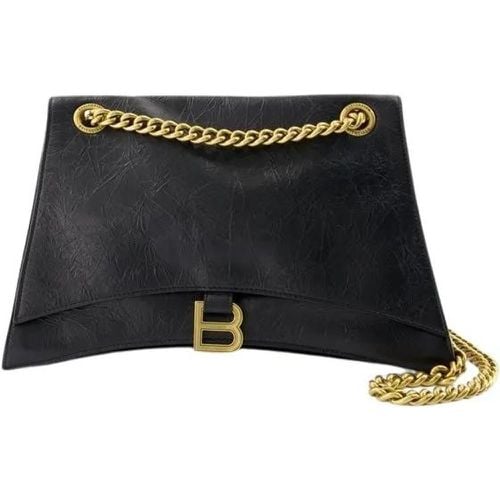 Shopper - Crush Chain M Shoulder Bag - Leather - Black - Gr. unisize - in - für Damen - Balenciaga - Modalova