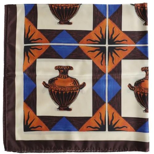 Tücher & Schals - Brown Geometric Print Scarf - Gr. unisize - in - für Damen - Drôle De Monsieur - Modalova