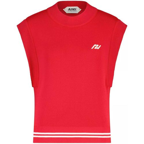 Pullunder Sporty mit Logo 47701900329306 - Größe S - red - Autry International - Modalova