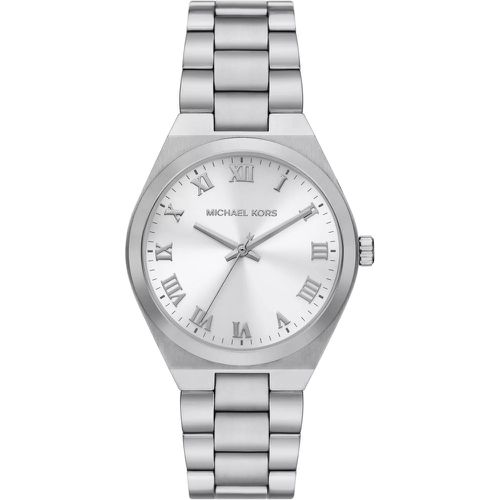 Uhr - Lennox Three-Hand Stainless Steel Watch - Gr. unisize - in Silber - für Damen - Michael Kors - Modalova