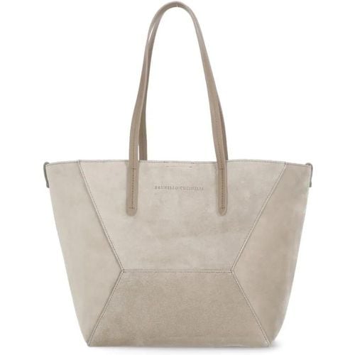 Shopper - Leather Bag With Jewel - Gr. unisize - in - für Damen - BRUNELLO CUCINELLI - Modalova