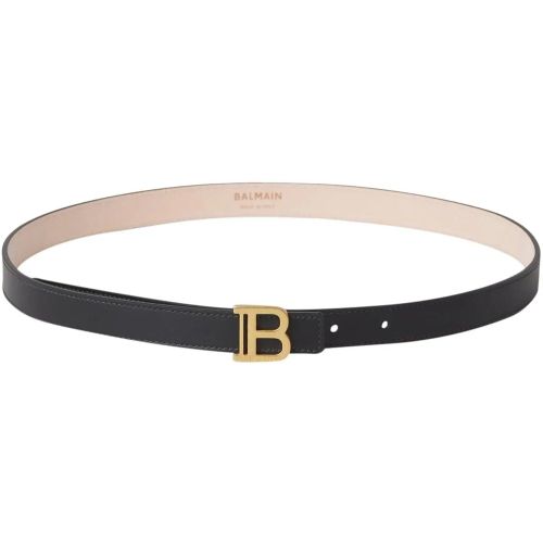 Gürtel - Logo Leather Belt - Gr. 85 - in - für Damen - Balmain - Modalova