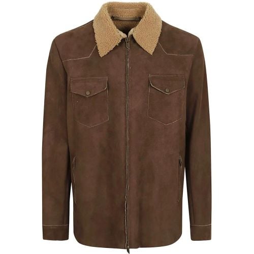 Suede Leather Jacket - Größe 52 - Salvatore Santoro - Modalova