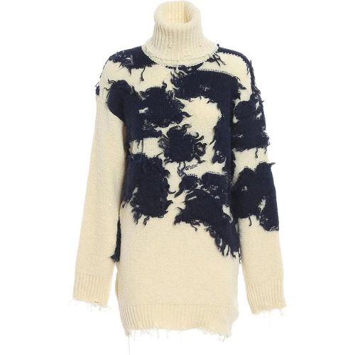 Wool And Silk Pullover - Größe 40 - Off-White - Modalova