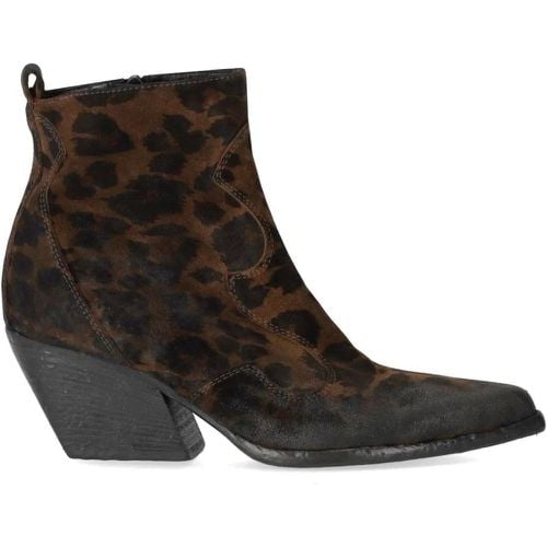 Stiefeletten - TABAK ANIMAL-PRINT TEXANE STIEFELETTE - Gr. 37,5 (EU) - in - für Damen - Elena Iachi - Modalova