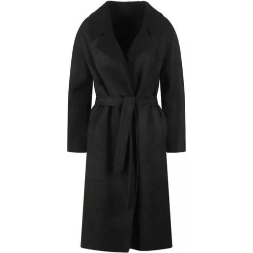 Suede Long Coat - Größe 44 - Salvatore Santoro - Modalova