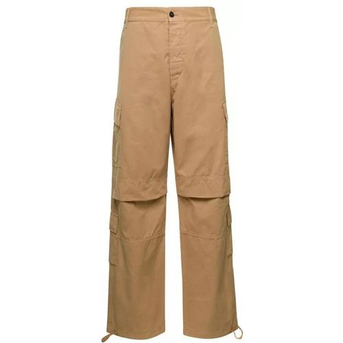 Saint' Beige Cargo Pants With Pockets In Cotton - Größe 50 - brown - Darkpark - Modalova