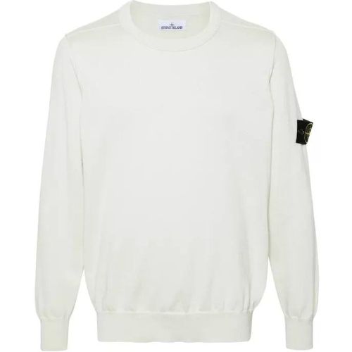 Compass-Badge Cotton Jumper - Größe XL - white - Stone Island - Modalova