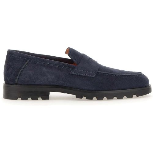 Loafer - Flat Shoes Blue - Gr. UK_10 - in - für Damen - Santoni - Modalova