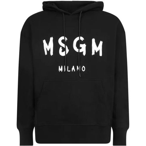 Black Hoodie Sweater - Größe L - MSGM - Modalova