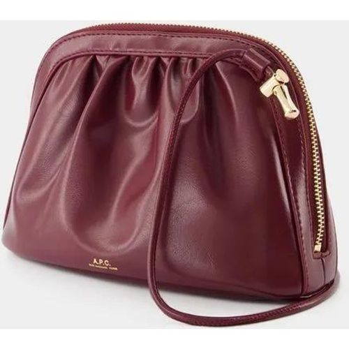 Shopper - Bourse Ninon Crossbody - Synthetic - Burgundy - Gr. unisize - in - für Damen - A.P.C. - Modalova