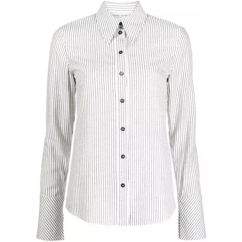 Striped White/Black Shirt - Größe M - white - Golden Goose - Modalova