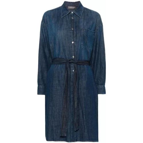 Belted Denim Midi Dress - Größe 38 - Lorena Antoniazzi - Modalova