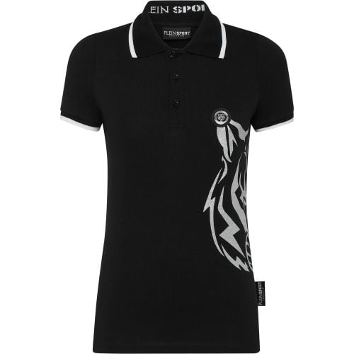 Poloshirt Glitter - Größe L - Plein Sport - Modalova