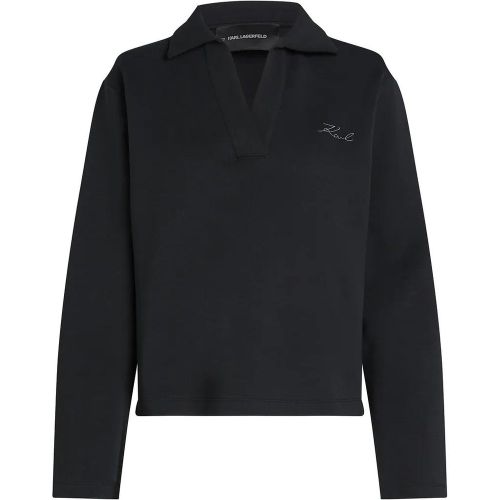 SWEATSHIRT MIT V-AUSSCHNITT - Größe L - Karl Lagerfeld - Modalova