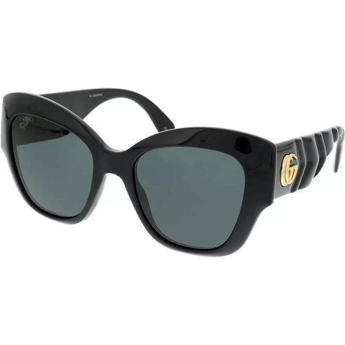 Sonnenbrille - GG0808S-001 53 Sunglass WOMAN INJECTION - Gr. unisize - in Schwarz - für Damen - Gucci - Modalova