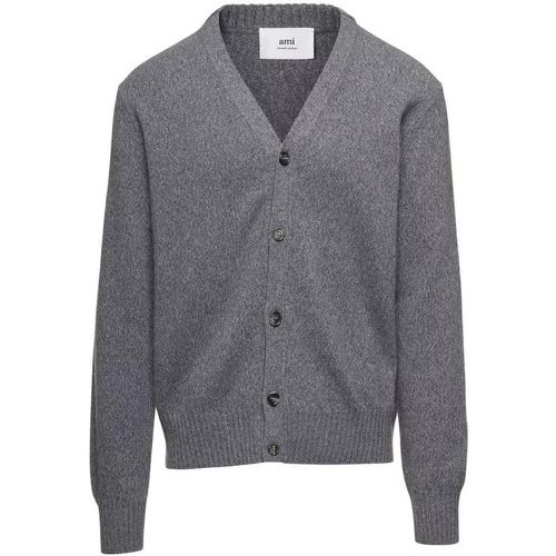 Cardigan Adc Sweater - Größe M - gray - AMI Paris - Modalova