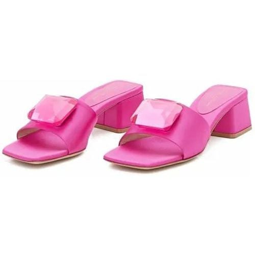 Sandalen - 45Mm Satin Sandals - Gr. 36 (EU) - in Rosa - für Damen - Gianvito Rossi - Modalova