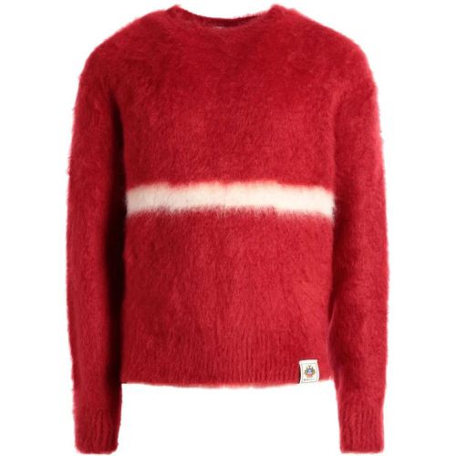 Bright Red/White Printed Sweatshirt - Größe 48 - Bally - Modalova