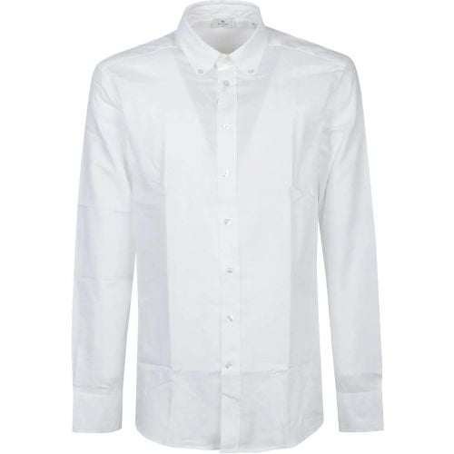 Roma Botton Down Logo Shirt White - Größe 42 - ETRO - Modalova