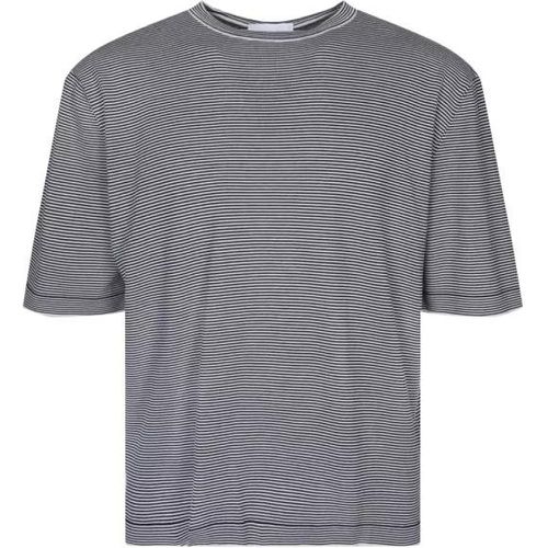 Cotton T-Shirt By - Größe L - gray - Lardini - Modalova