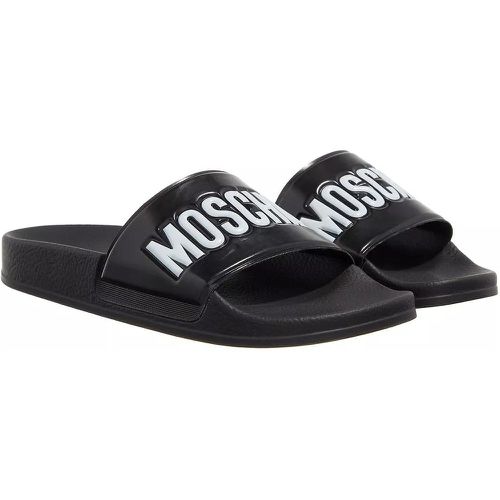 Sandalen - Sabotd Pvc Nero Logo - Gr. 37 (EU) - in - für Damen - Moschino - Modalova