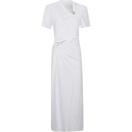 Short Sleeve Long Dress White - Größe M - Paco Rabanne - Modalova