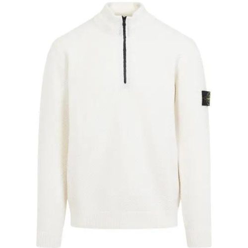 Rws White Virgin Wool Pullover - Größe M - Stone Island - Modalova