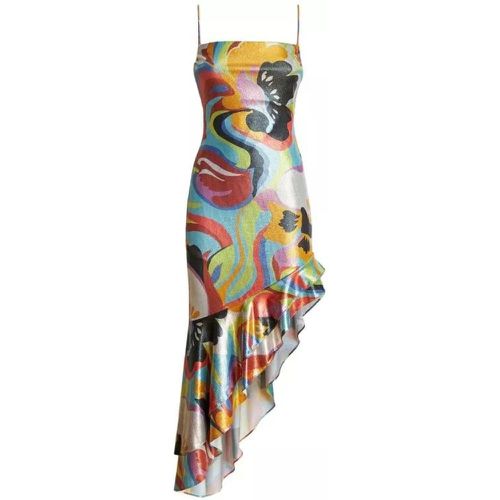 Multicolor Pattern Midi Dress - Größe 40 - gray - ETRO - Modalova