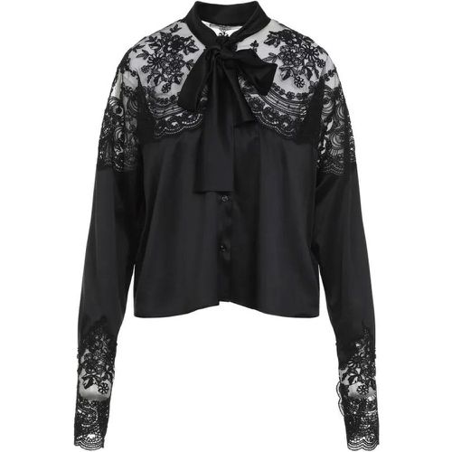 Black Silk Shirt - Größe 38 - Ermanno Scervino - Modalova