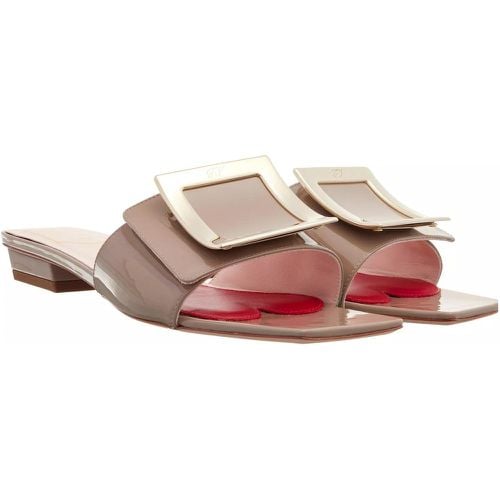 Slipper & Pantoletten - Belle Vivir Metal Buckle Mules In Patent Leather - Gr. 38 (EU) - in - für Damen - Roger Vivier - Modalova