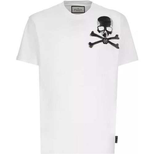 Skull And Bones T-Shirt - Größe M - white - Philipp Plein - Modalova