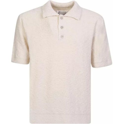 Short-Sleeved Bouclè Knit Polo Shirt - Größe S - Maison Margiela - Modalova